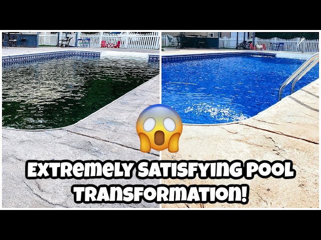Complete Disaster Pool Transformation Satisfying Extreme Clean With Me 2021 Outdoor Summer Cleaning