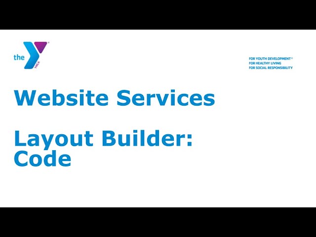 Layout Builder: Code