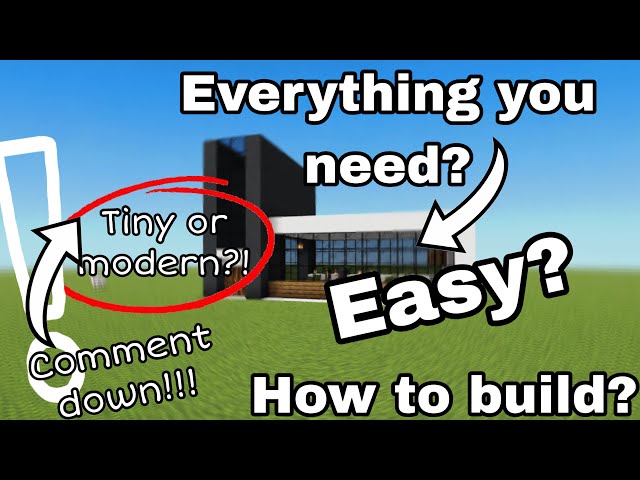 Minecraft:How To Build A Modern House From The Easy Way🏡🏠🏘️