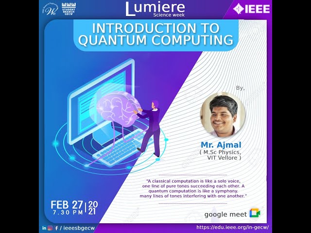 Introduction to Quantum Computing : Malayalam