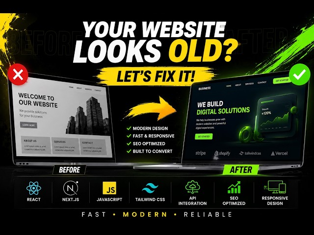 I Build Modern Websites for Businesses | React & Next.js Web Developer
