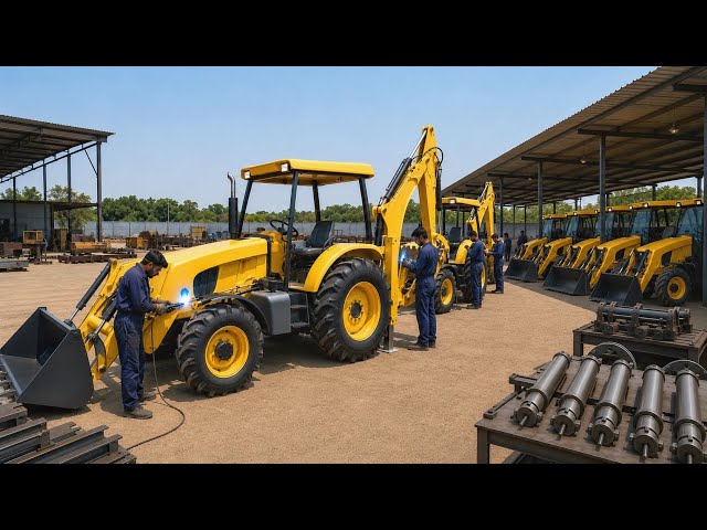 Amazing Process of TRACTOR Front End Loader Manufacturing in Local Factory |