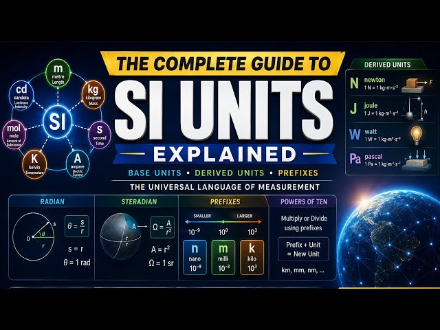 SI Units Explained | The Complete Guide to SI Base, Derived Units, Prefixes & Modern SI