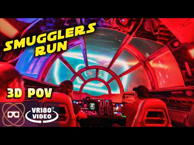 [VR180] Millennium Falcon Smugglers Run Simulator Ride - VR180 POV