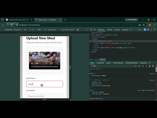 Zometo clone using mern stack