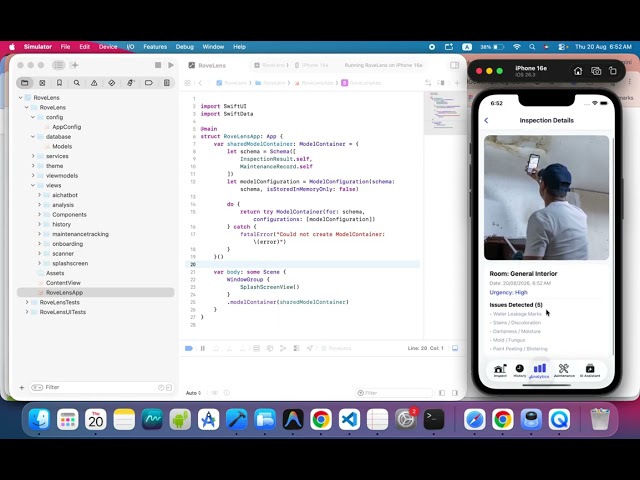 RoveLens | AI Home Inspection & Maintenance iOS App | SwiftUI | AI Property Inspector | CodeCanyon