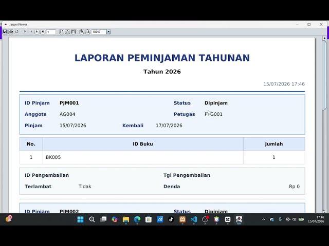Apilkasi Perpustakaan  || Java Netbeans