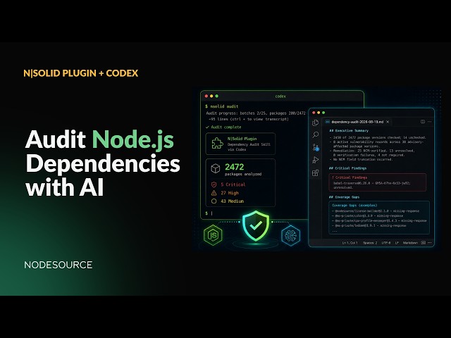 Audit Node.js Dependencies with AI | N|Solid Plugin + Codex