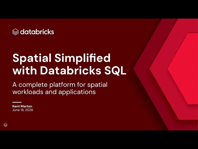Spatial Simplified With Databricks SQL Where-House: Patterns, Performance and Applications