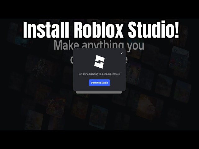 How to Install Roblox Studio(Make Roblox Games!)