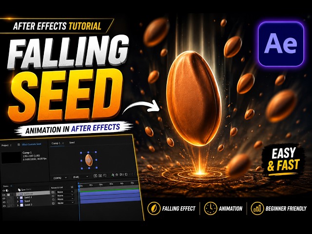 How to Make a Falling Seed Animation in After Effects | Easy Beginner Tutorial