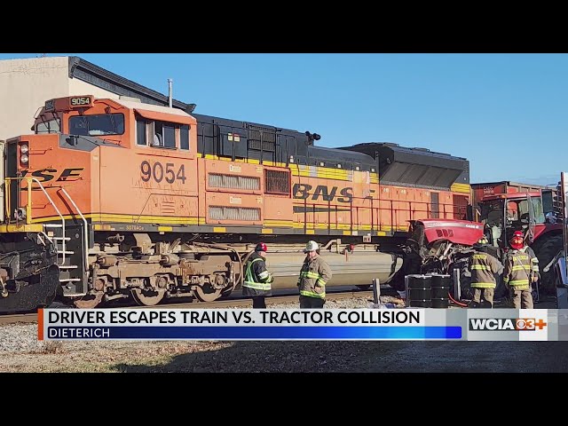 No one hurt in Dieterich train vs. tractor collision, Sheriff’s Office says