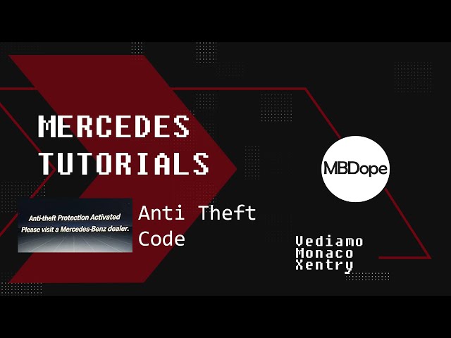 Mercedes Anti Theft UNLOCK Vediamo SUBTITLES