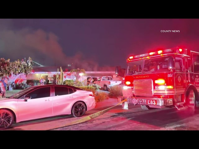 Dead Body Found Inside Garage Following Fire | Garden Grove, CA