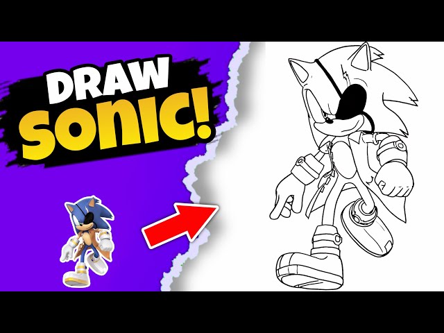 How to Draw Sonic Step by Step | Easy Tutorial