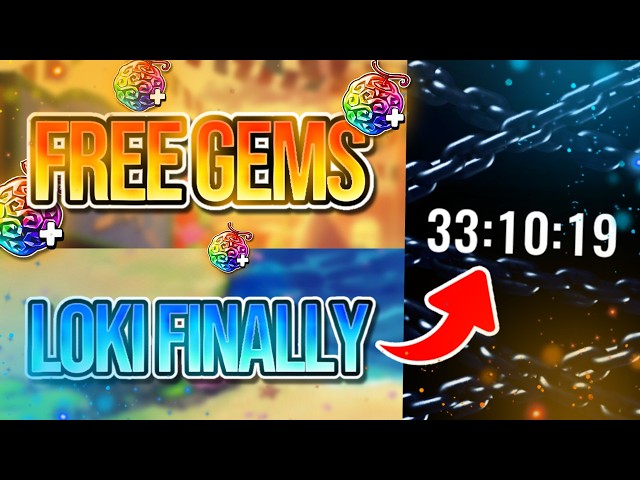 🏃DON'T MISS OUT! LIMITED-TIME 100 *FREE* GEMS & LOKI COUNTDOWN BEGINS! OP DAY CELEBRATION! (OPTC)