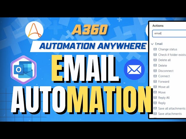 Email Automation in Automation Anywhere A360 || All Actions of Email Package || KT Sessions