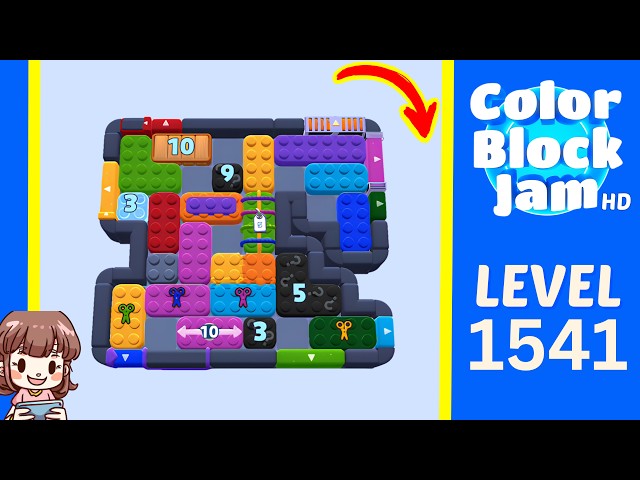 Color Block Jam Level 1541 Solution Walkthrough