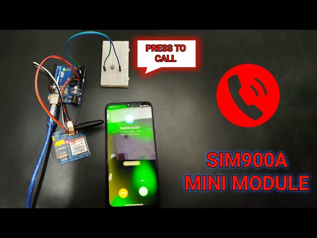 How to Interface SIM900A Module with Arduino | making calls using SIM900