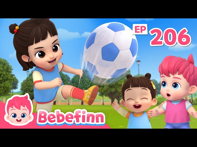Mina, the Soccer Star! ⚽️ | EP206 | Fun Sports & Soccer Song | Exciting Playtime with Bebefinn