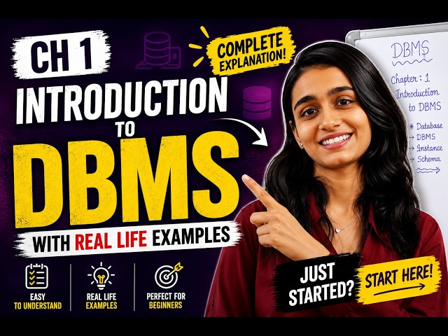 Introduction to DBMS | Database Management System Chapter 1