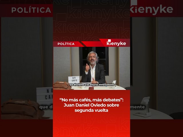 "No more coffee, more debates," said Juan Daniel Oviedo