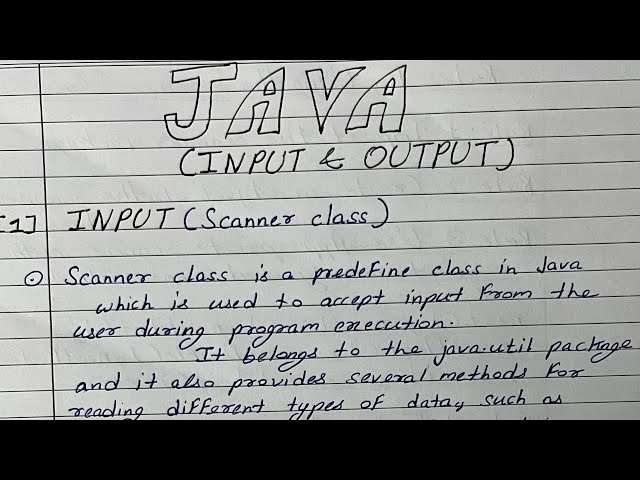 Java Scanner Class Tutorial | User Input & Output in Java | Complete Beginner Guide with Examples