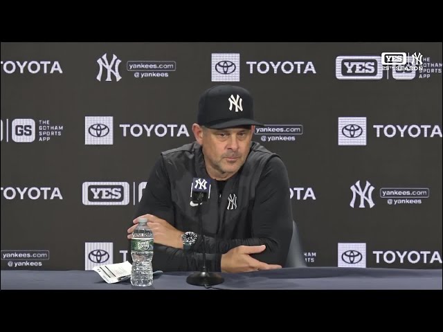 Aaron Boone recaps loss vs. Rangers, struggles vs. Nathan Eovaldi
