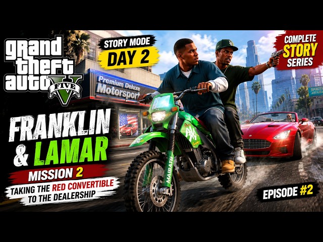 GTA V Story Mode Day 2 | Franklin and Lamar Mission Gameplay Walkthrough #gta5