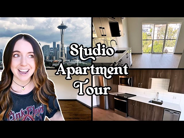 Studio Apartment Tour: My NEW 500 Sq Ft Studio + Layout Ideas + Moody Dark Decor Vision!