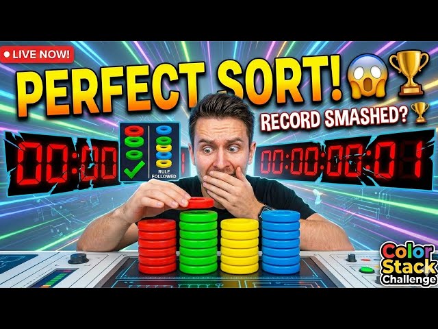 MAXIMUM SPEED! 🔥 Smashing the PERFECT SORT CHALLENGE! Live