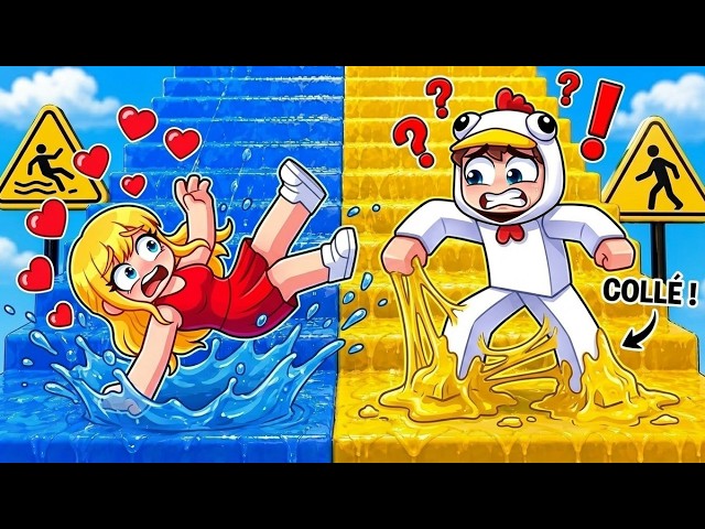 TU PREFERES Spéciale ESCALIER Glissant VS Collant Challenge Roblox !