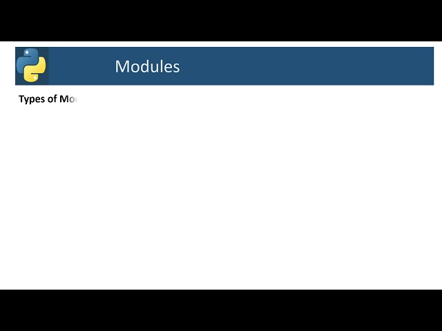 Python modules
