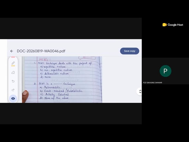 Revision class operation research 20.8.26- UG TRB Maths 2