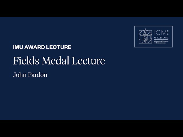 ICM 2026 Fields Medal Award Lecture - John Pardon