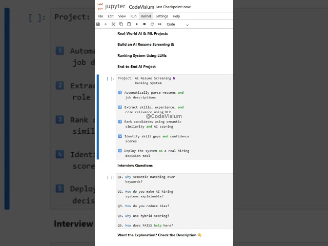 Build an AI Resume Screening & Candidate Ranking System Using LLMs Complete Portfolio Project