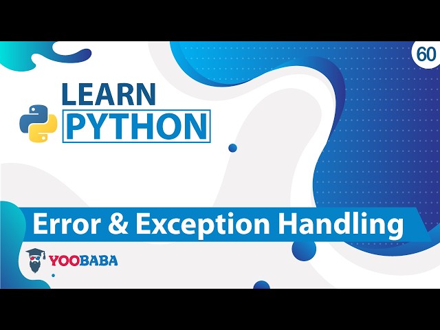 Python Errors & Exception Handling Tutorial in Hindi / Urdu