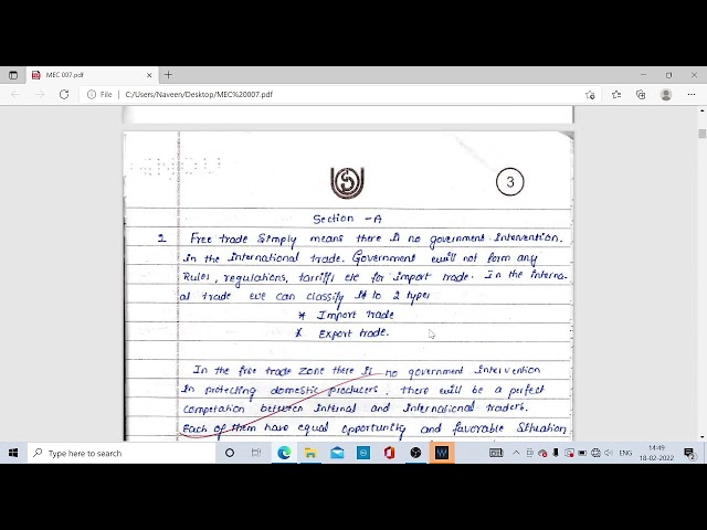 IGNOU ANSWER SHEET PHOTOCOPY +How to score good marks