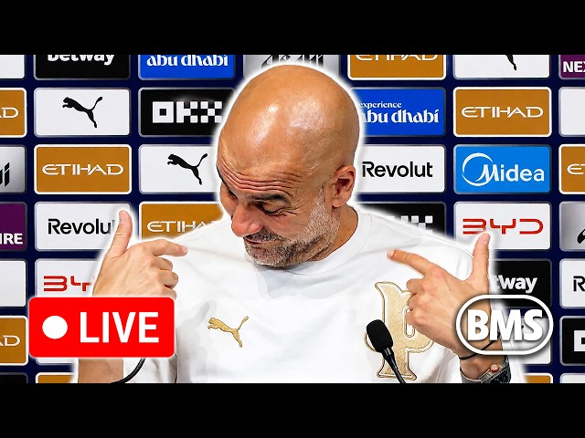 🔴 LIVE | Pep Guardiola's LAST Man City press conference | Man City 1-2 Aston Villa