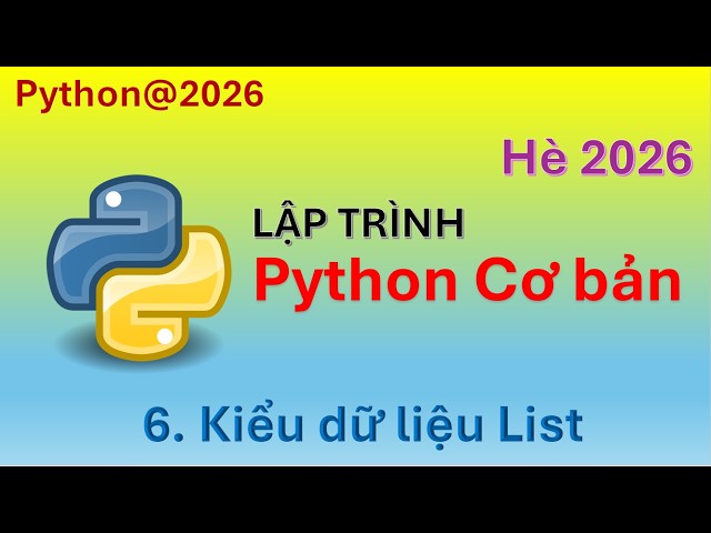 Lesson 6: List Data Type. Python Class@2026