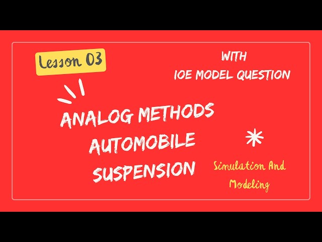 Analog Computer Model |Simulation  | Model Question Solution | IOE |BCT