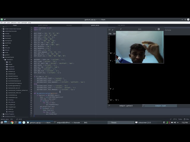 Image Processing Project- Motion Gesture Recognition using OpenCV +Python