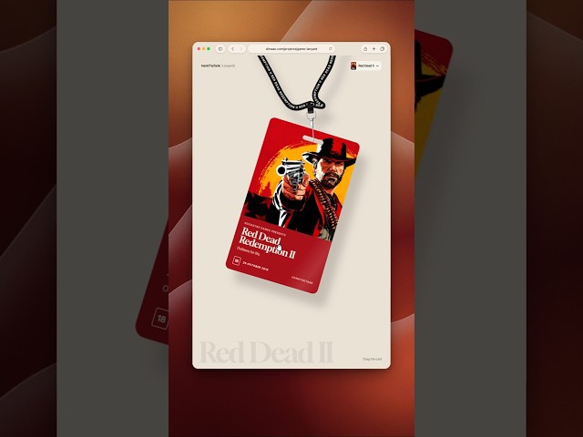 This website lanyard has real physics