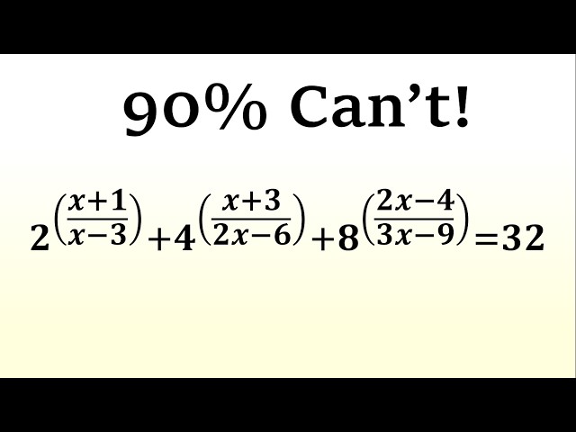 This Exponential Equation is Harder Than It Looks | Try It Once!