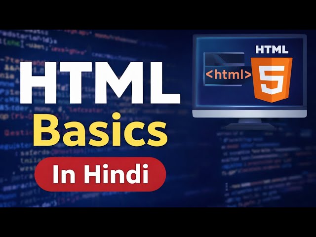 HTML Basics in Hindi | HTML Tutorial for Beginners | Part 1#html #coding #webdesign #programming 
