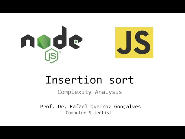 Insertion sort: Complexity Analysis