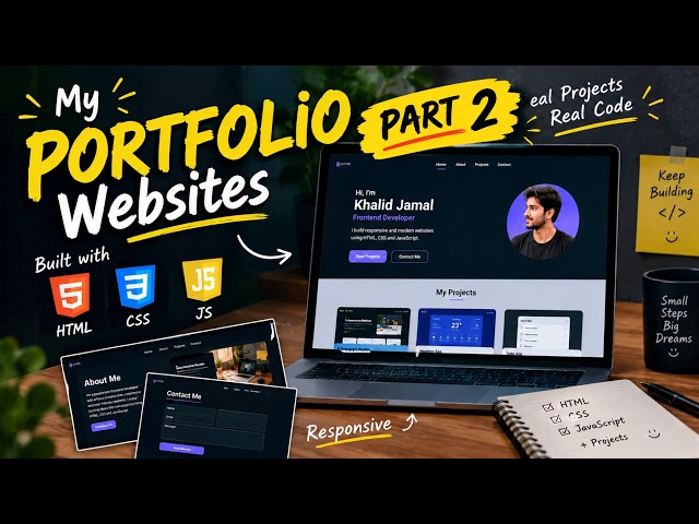 Build a Professional Portfolio Website Using HTML, CSS & JavaScript | Part 2