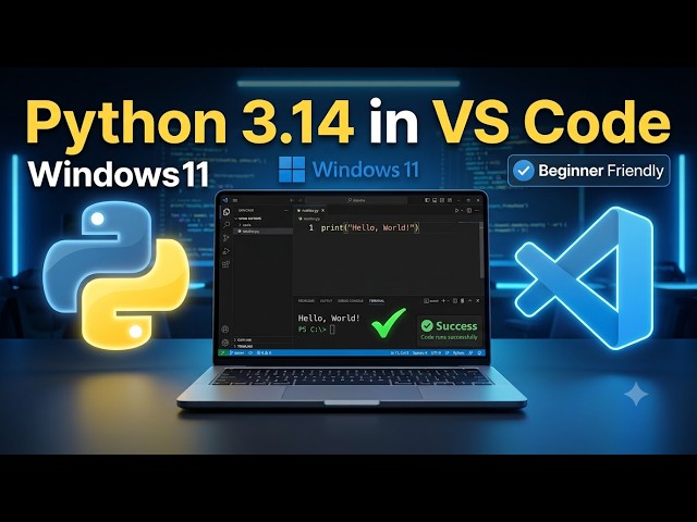 How to Run Python 3.14 in Visual Studio Code on Windows 11 | Step-by-Step Guide
