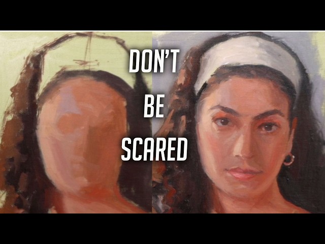 How I paint portraits like a sculptor