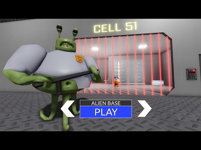 All Items and Morphs Unlocked ALIEN BARRY PRISON RUN HARD MODE Obby - New Update Boss Gameplay